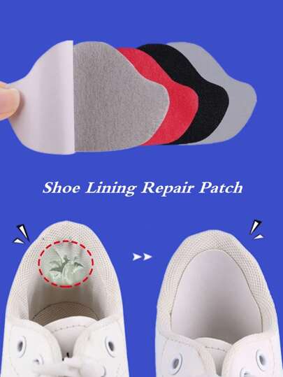 4-10pcs Shoe Lining Adhesive Pads, Self-Adhesive Shoe Heel Protector Patch For Sports Shoes, High Heels, All Types Of Shoes, Washable And Non-Damaging