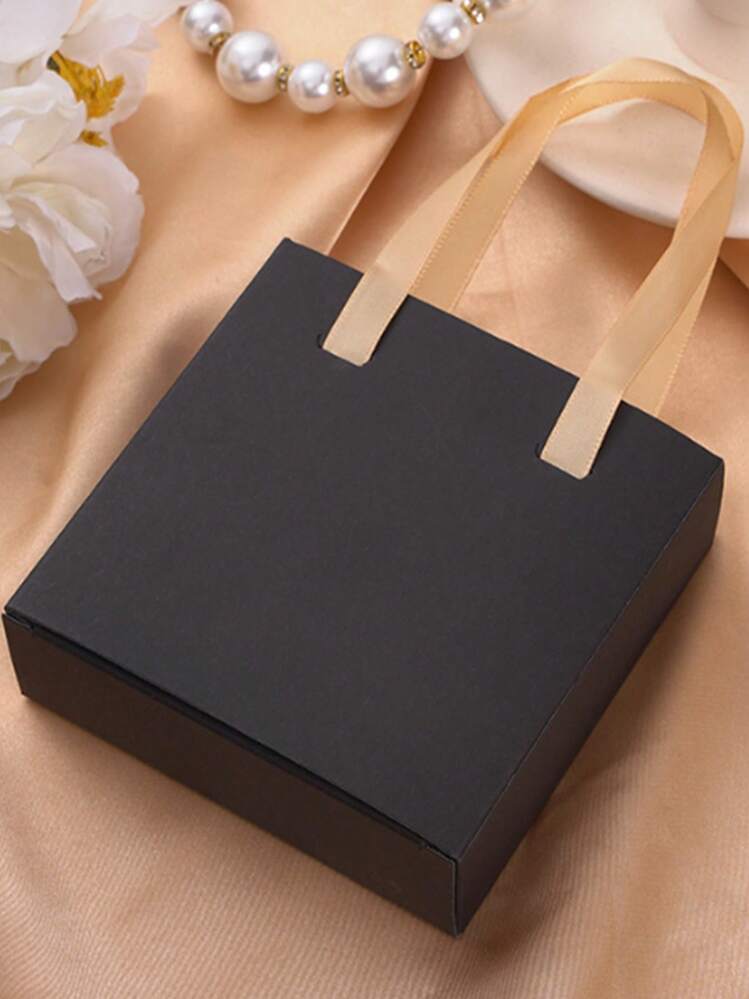 1 件便携式珠宝盒，带抽屉，适用于手镯、戒指、耳环、项链、珠宝收纳盒 - 礼物 - 黑色 - 查看 8