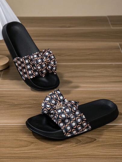 Girls' Comfortable, Fashionable, Casual, Lightweight, Breathable Slipper Sandals, Suitable For Summer And Autumn