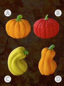 Patterned Pumpkin Shaped Mold, Realistic Pumpkin Shaped Silicone Mold, Easy To Disassemble And Clean, Supports Batch Replication For Candles, Compatible With Plaster Sculptures And Creative Doodles, DIY Hobby And Art Class, Garden Patio Flower Pot Decor, Resin Crystal Office Desk Home Bedroom Hallway Art Piece, Suitable For Spring, Autumn, Thanksgiving, Halloween And Other Festivals Gifts Birthday Graduation - White - View 5