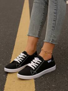 Women's New Lightweight Casual Lace-Up Sneakers For Outdoor Hiking And Exercise, Versatile For Spring And Autumn