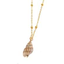 1pc New Style Gold Edged Ocean Themed Necklace, Multiple Designs - Gold - View 2