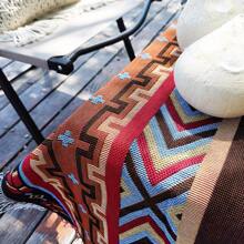 便携式加厚野餐垫、露营毯、沙滩巾、沙发盖、户外露台花园帐篷垫、防水、保暖、波西米亚风格家居装饰、抗撕裂休闲毯、桌布、壁挂 - 紅色 - 查看 12