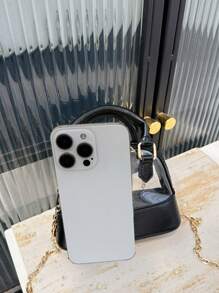 1pc 1pc Pu Zipper Opening And Closing Korean Version Of Girls' Fashionable Transparent Shell-Shaped Jelly Handbag, Fashionable Chain Shoulder Crossbody Evening Bag, Niche Design Comfortable Shoulder Strap, Versatile And Not Picky, Suitable For Dinner, Going Out, Playing, A Perfect Gift For Girls (Letter Diy) - Black - View 4