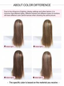 real me. Glueless Lace Wig Mix Brown Blonde Long Stright S4/27/613# Human Hair Wig Hand-Tied Lace Area 6*4 Inch Lace Closure 180% Density Easy To Style Suitable For Any Occasion - S4/27/613 - View 9