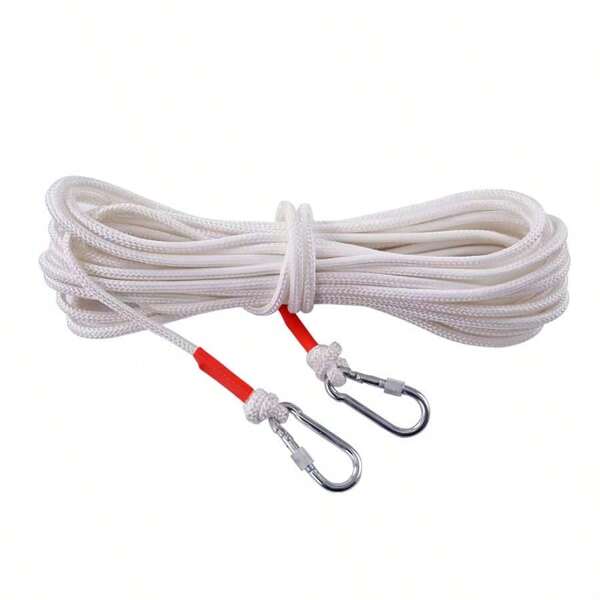 10m/20m Thickened Nylon Rope With Steel Wire Core, Clothesline For Drying Clothes, Hanging Quilts, Tying On Balcony, Multi-Purpose No-Drill