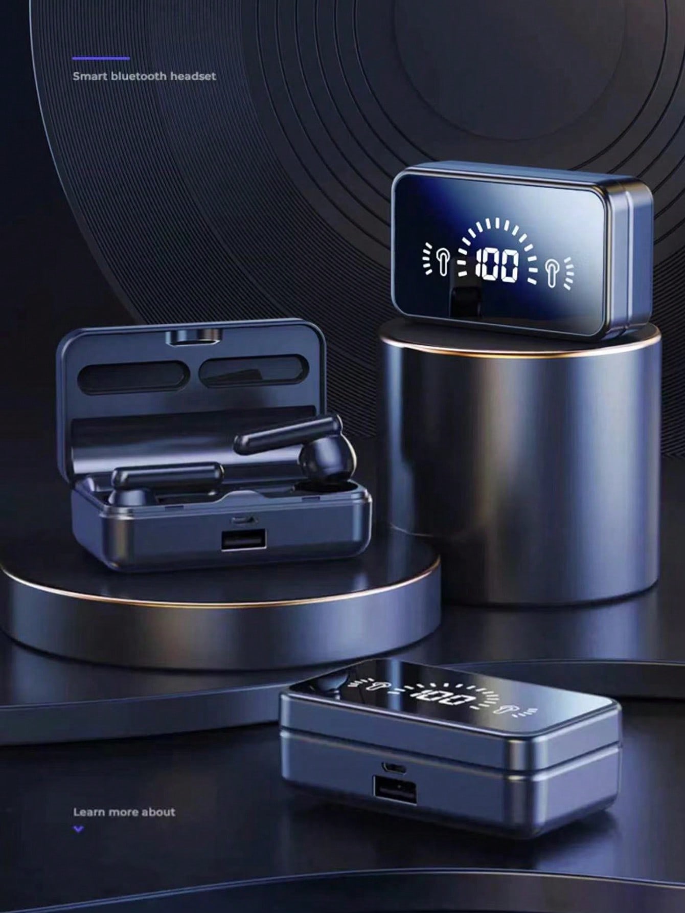 WoSD سماعات أذن لاسلكية، سماعات رأس شبه داخل الأذن...