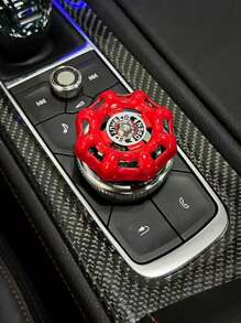1 pièce Autocollant de valve de commutateur créatif de voiture, bouton métallique de démarrage à une touche, décoration intérieure de contrôle central de voiture