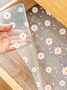 1 Roll Cute Shelf Liner, Suitable For Kitchen Cabinets, Non-Stick Drawer Liners, Anti-Slip Refrigerator Mats, Waterproof EVA Fridge Pads, Cabinet Mats, Easy Placemats