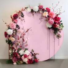 1 Pieza de 5/6/6,6/7,2 pies (aproximadamente 1,5/1,8/2/2,2m) Funda de Fondo Redonda de Espondex Rosa para Globos Redondos Adecuada para Decoración de Bodas y Fiestas de Cumpleaños - Rosa - Ver 6