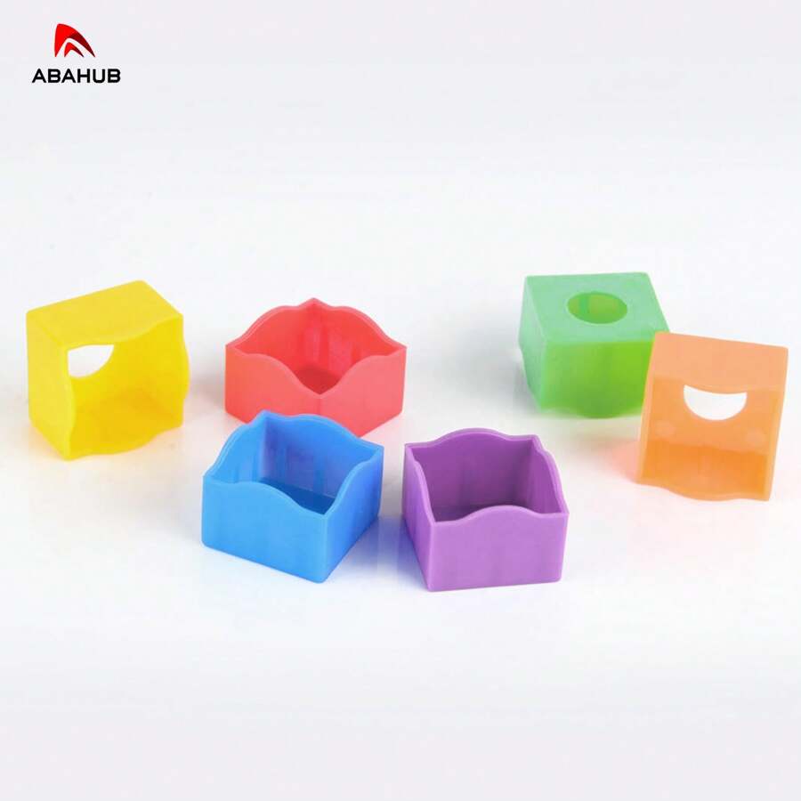ABAHUB ABAHUB A Set Of 6 Chalk Powder Clips, Billiard Gun Powder Clips, Wiping Powder Box, Chalk Powder Special Cap, Colorful, Pool Cue Accessories