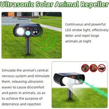 Paquete de 4 repelentes ultrasónicos solares: Estroboscopio LED, ahuyenta mapaches - *4 - Ver 5