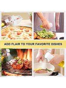 1pc PET Oil Spray Bottle, 200ml/300ml/500ml, Pulverizador de óleo de cozinha para Air Fryer, Assar, Fritar, Churrasco, Salada, Cabeleireiro
