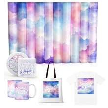 10 件/套，可热转印墨水纸，4.5 英寸 X 12 英寸或 12 英寸 X 12 英寸，水彩云转印纸适用于机器马克杯压机，转印墨水纸适用于 DIY T 恤马克杯手提袋