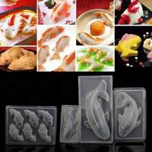 NEW Plastic Cake Chocolate Mould Jelly Handmade 3D Koi Fish Sugar Craft Mold DIY - Multicolor - View 1