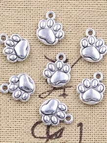 20pcs Antique Silvery Dog Paw Pendant Cute Animal D Pendant DIY Necklace Bracelet Accessories 12x10mm - Multicolor - View 6