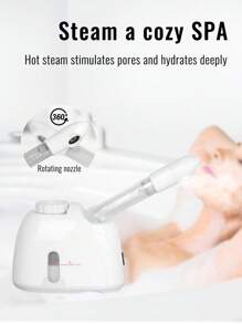 K·SKIN KSKIN Home Use Portable Face Steamer Beauty Face Sprayer Spa Steamer Nano Facial Steamer - EU C Type Plug(220-240V) - View 2