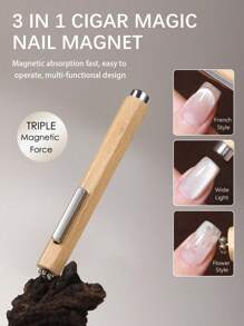 annies Multi-Function Cigar Magnet, 3-In-1 Strong Cylinder Magnet With Cat Eye, Extra Large Size For Manicure Tool,Nail Supplies,Nail Tools,Nail Art Tools,Back To School,Nails,Nail Tools For Press On Nails - Multicolor - View 9