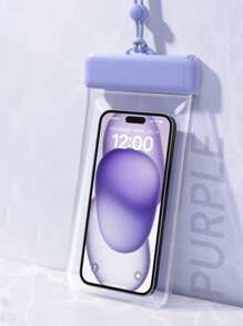 1pc Waterproof Phone Bag, Touchscreen, Suitable For Swimming, Rafting, Delivery, Waterproof Seal, Fits Phones Up To 7.2 Inches