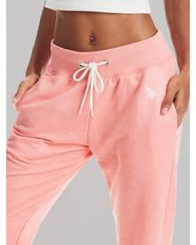 U.S. Polo Assn. Womens Sweatpants Joggers, French Terry Lounge Pants For Women - 珊瑚石南花 - 查看 4