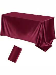 1PC Luxury Satin Tablecloth Glittering Rectangular Fabrics Of Various Colors Perfect For Weddings, Ceremonies, Festivals And Birthday Parties Multifunctional Dining Table Layout | Elegant Tablecloth | Tablecloth
