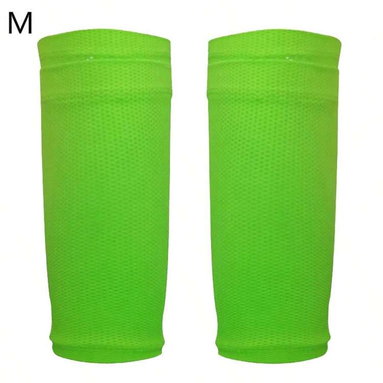 1 Pair Soccer Shin Guards With Pockets, Breathable Soft Double-Layer Sports Leg Protectors, Outdoor Sports Equipment - Multicolor - View 13