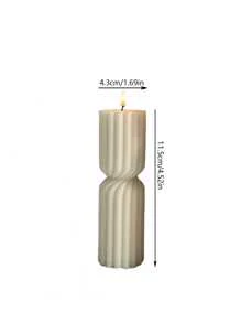 1 pieza Decoración de vela artesanal con rayas, regalo festivo, ambientador de fragancia fresca y duradera, vela de aromaterapia adecuada para decoración del hogar, chimenea, habitación, sala de estar, decoración central, oficina, regalo perfecto para San Valentín, Acción de Gracias, Navidad, Halloween, Pascua, cumpleaños y regalos de decoración para el hogar, graduación, boda