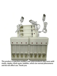 1.2V-2000mAh AAA 和 AA 可充电电池，USB 专用充电器，带短路保护，高容量可充电电池（此充电器仅适用于为这些电池充电） - 彩色 - 查看 9
