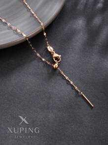 XUPING JEWELRY 1pc Adjustable Delicate Choker Necklace, Versatile Simple Handcraft Decoration Suitable For Daily Wear - Chain - View 2