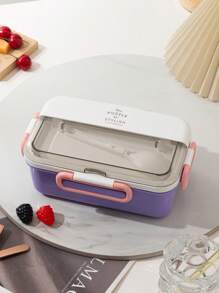 2025 New Cross-Border Plastic Bento Box, Student Cafeteria Compartment Lunch Box Microwave Safe Adult Office Lunch Container - Multicolor - View 4