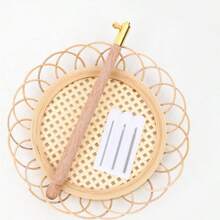 1 pieza Kit de herramientas de costura con mango de madera y cuentas, que incluye 3 piezas de agujas, ganchos de ganchillo, bordado y juego de cuentas, apropiado para bordado DIY, costura, cuentas, mejor opción de regalo para el Día de San Valentín y días festivos