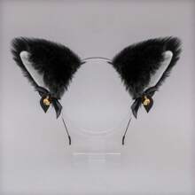 1pc Cat Ear Headband With Bow For Cosplay - Multicolor - View 16