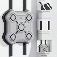 Premium 5-Light Smart Music Boxing Machine With Solid Body And High-Grade PU Material, Anti-Impact And Wear-Resistant - Light Grey - View 4