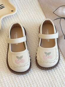 1 双婴儿米色平底鞋，女童幼儿帆布鞋，带钩环扣，简约夏季户外儿童鞋 - 米色 - 查看 3