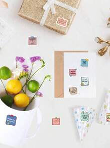 500 Sheets/Roll Self-Affirmation Diary Decorative Stickers, Back-To-School Supplies, School Gifts, Easter Gifts