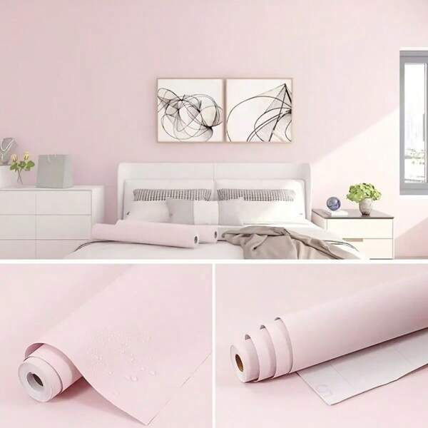 1Roll Of Matte Powder Self-Adhesive Wallpaper 15.7inX39.3/118.1/196.8in Waterproof And Oil Resistant Bedroom Background Wall Living Room Detachable And Randomly Matched With Shelves Drawer Liners Home Decoration Wallpaper Covering DIV Room Decor Wall Decor Bathroom Decor Wall Art Kitchen Home Decor Living Room Wall Paper Wall Stickers House Decor Bedroom Decor Room Decoration Stuff Living Room Decor Wallpapers