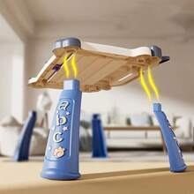 1 块带木制画架的交互式儿童绘图板 - 适合 3 岁以上男孩和女孩，非常适合生日、圣诞节和万圣节礼物，包括粉色/湖蓝色配件，最适合圣诞节 - 彩色 - 查看 4