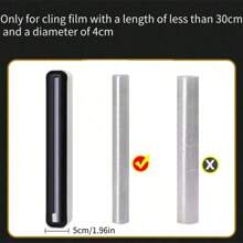 1 Stück magnetischer Folienabroller und -spender - wiederverwendbar für Klarsichtfolie, Alufolie und Backpapier, praktisches Zubehör für Küchenschubladen - mehrfarbig - Übersicht 9