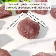 Random 1PC Natural Stone Raw Stone, Gemstone Jewelry, Glitter, Easter Gift, Women Gift, Girlfriend Gift, Halloween Gift, Christmas Gift, Home Decoration, Party Decoration, Crystal Ornaments, Table Decoration - Multicolor - View 8