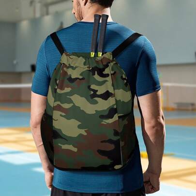 Outdoor Camo Printed Travel Tote Backpack