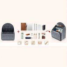 1 tấm lót ba lô, tấm lót ba lô bằng nỉ, tấm lót ba lô nhiều ngăn, túi đựng đa năng, tấm lót ba lô du lịch có thiết kế khóa kéo để đựng đồ trong ba lô, ngăn chia túi nhỏ nhiều ngăn trong ba lô, túi nỉ đựng mỹ phẩm, tấm lót chia ngăn bên trong đựng đồ siêu nhẹ, ngăn đựng đồ bên trong túi du lịch, ngăn đựng ba lô và túi leo núi - Nhiều màu - Xem 11