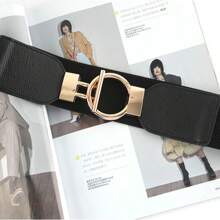 1 件女士可调节腰带，弹性宽腰带装饰 - 腰封 - 查看 7