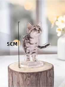 1pc Custom Acrylic Stand - Personalized Pet Standee, Custom Dog & Cat Photo Stands, Family Photo CutOuts, Unique Home Decor, Stocking Stuffers, Perfect Gift For Pet Lovers, Family, And Friends, Reusable,Multi-Functional,Ornamental,Stylish,Exquisite,High-Quality,Cute,Custom,Personalized,Unique,Ideal Gifts For Him,Ideal Gifts For Her,Her,Boyfriend,Girlfriend,Dad,Mom,Family,Friends,Son,Daughter,School Students,Workers,Kids,Office,Tea Room,School,Home,Customized Crafts,Home Refresh
