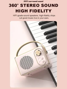 Retro Bluetooth Speaker, Wireless Mini Speaker, Clear Stereo Sound, Deep Bass, Retro Portable Speaker, Compatible With IPhone, Android Devices And Tablets