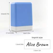 Custom Auto-Press Name Stamps: Handwritten Signature Stamps With Built-In Ink For Easyization Of Stationery, Books, And Office Supplies