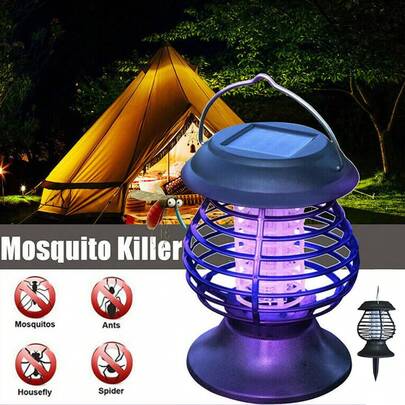 Solar - Powered Outdoor Mosquito Killer: Fly Trap, Insecticide For Yard