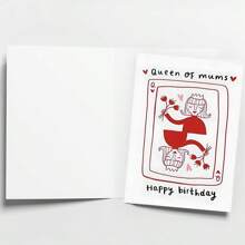 1 bucată, felicitare de zi de naștere pentru regina mamei, cea mai bună felicitare de aniversare pentru mama, la mulți ani, felicitare de ziua mamei - plic inclus