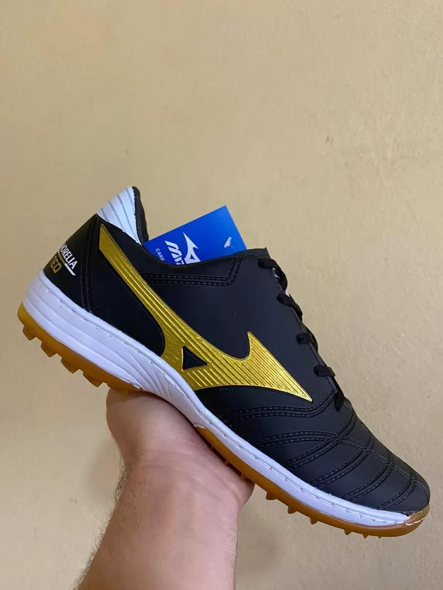 Neo Society Football Boots Synthetic Field Tennis Grass Comfortable Glued And Stitched Reinforced - 黑金 - 查看 1