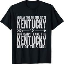 Girl Out Of Kentucky Hometown Home Kentucky T-Shirt - Black - View 1