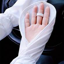 One Piece Of Ice Sleeve Gloves For Summer Driving Sun Protection Arm Sleeves Loose Breathable Arm Guards Anti-Ultraviolet Outdoor Sleeves - Sun Protection Sleeves With Fingers - View 2